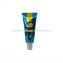 plastic hair tube for bpa free cosmetic packaging with screw cap